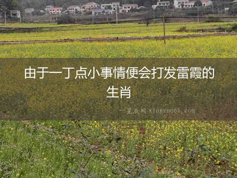 由于一丁點小事情便會打發雷霞的生肖