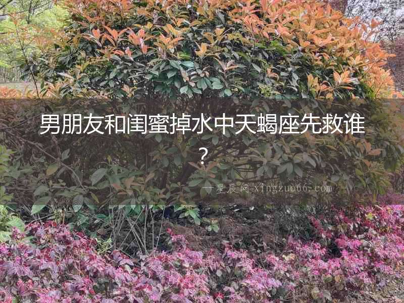 男朋友和閨蜜掉水中天蝎座先救誰？