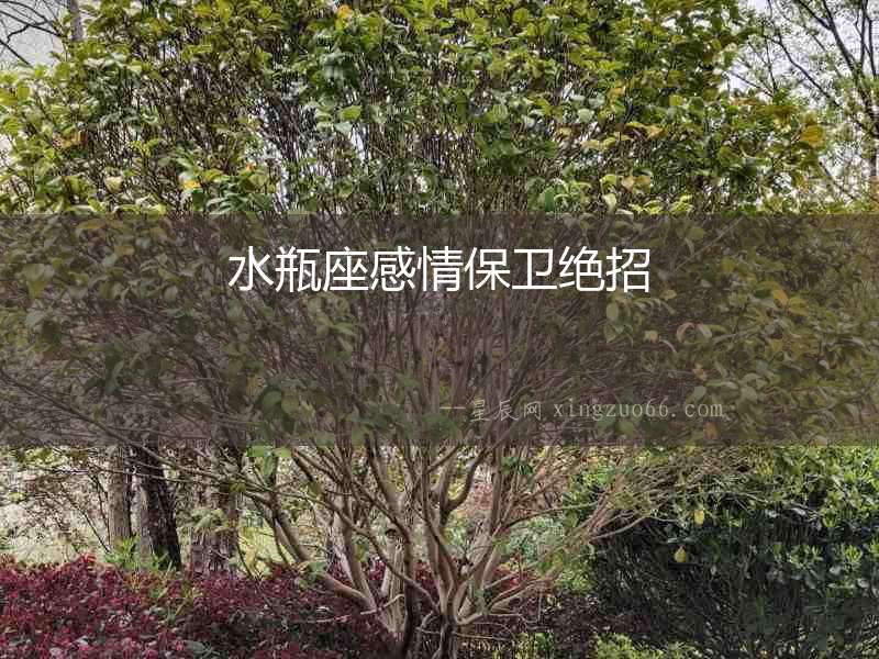 水瓶座感情保衛絕招