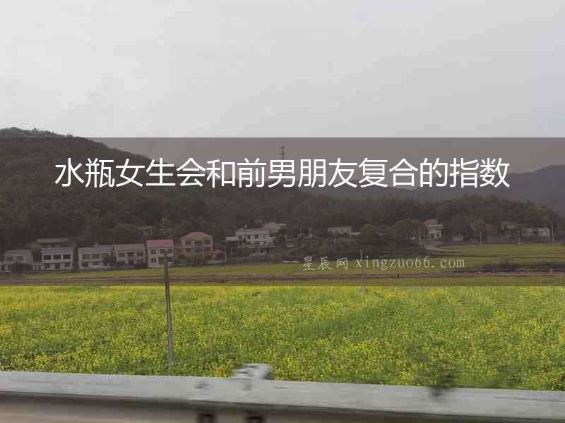 水瓶女生會和前男朋友復(fù)合的指數(shù)