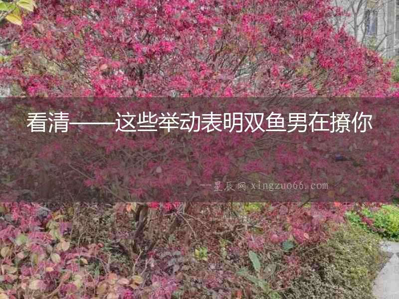 看清——這些舉動(dòng)表明雙魚男在撩你