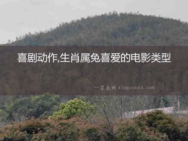 喜劇動作,生肖屬兔喜愛的電影類型