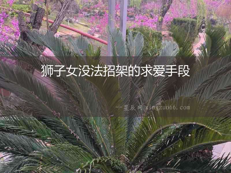 獅子女沒法招架的求愛手段