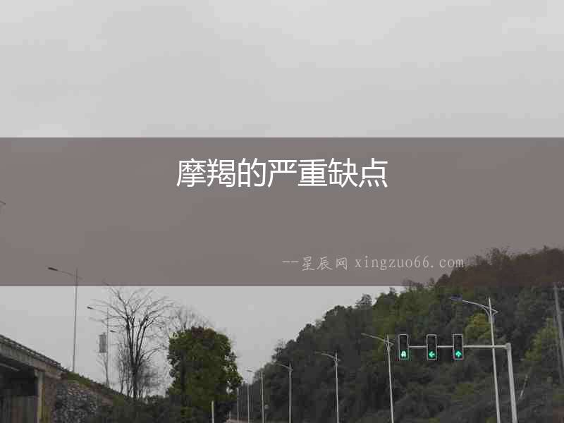 摩羯的嚴(yán)重缺點(diǎn)