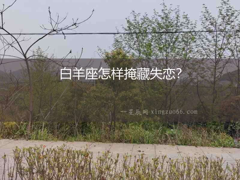 白羊座怎樣掩藏失戀？