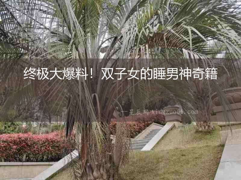 終極大爆料！雙子女的睡男神奇籍