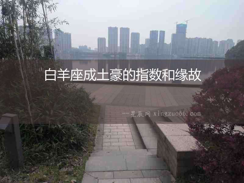 白羊座成土豪的指數(shù)和緣故