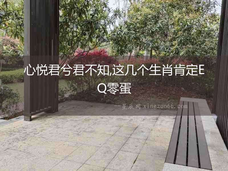 心悅君兮君不知,這幾個生肖肯定EQ零蛋