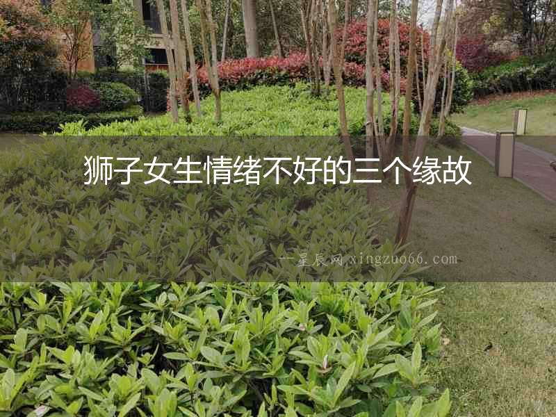 獅子女生情緒不好的三個緣故