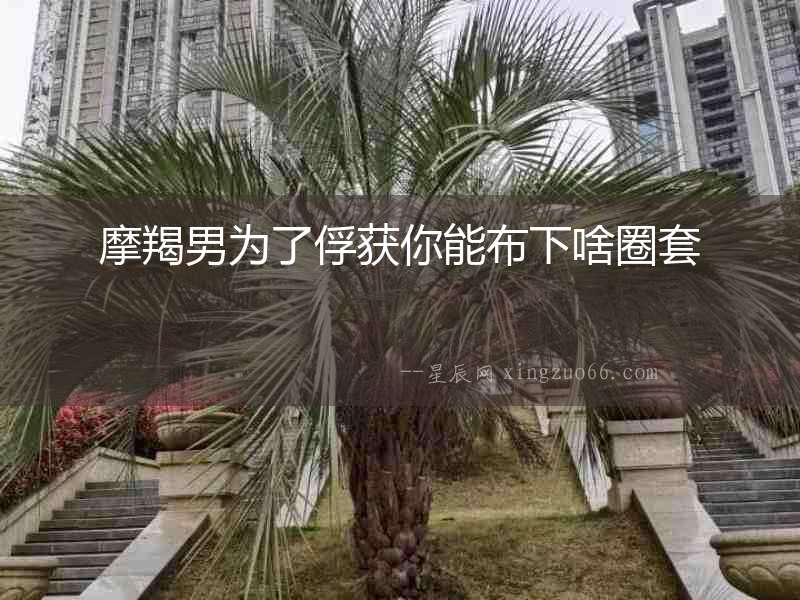 摩羯男為了俘獲你能布下啥圈套
