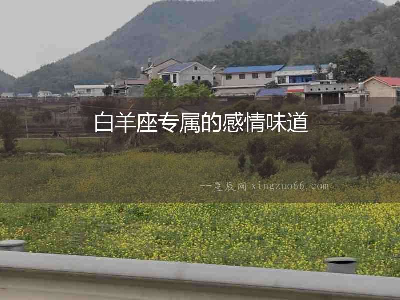 白羊座專屬的感情味道