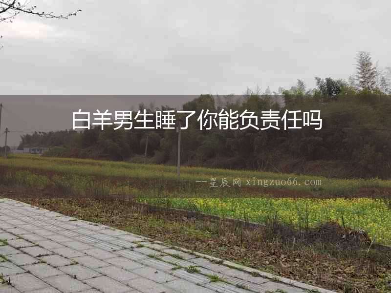 白羊男生睡了你能負責(zé)任嗎
