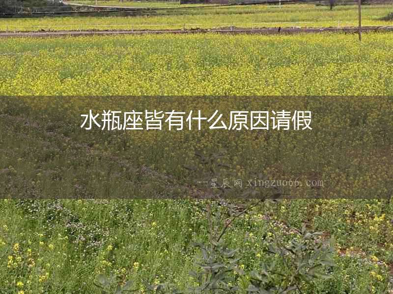 水瓶座皆有什么原因請(qǐng)假