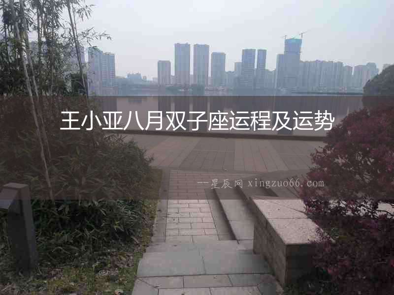 王小亞八月雙子座運程及運勢