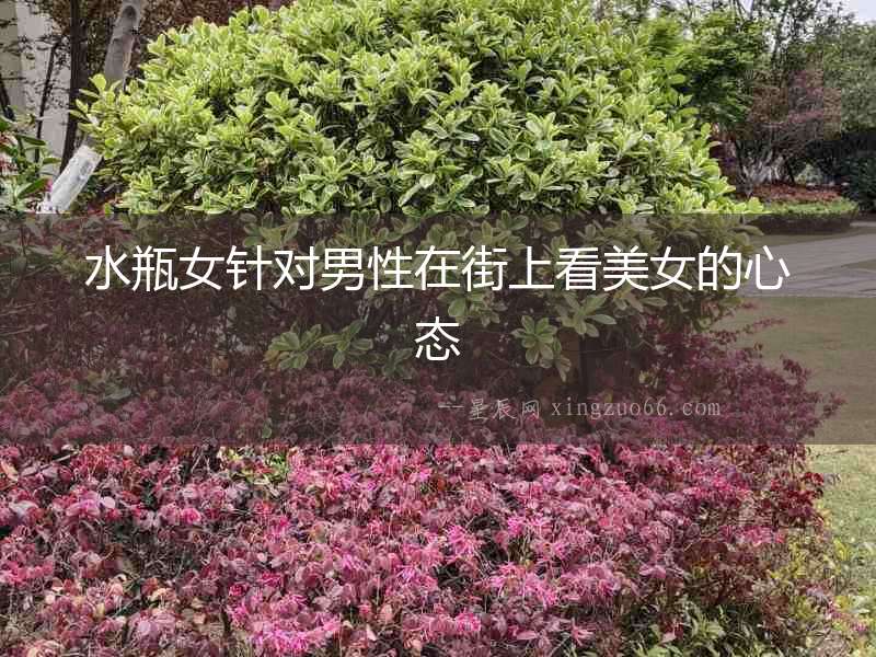 水瓶女針對男性在街上看美女的心態