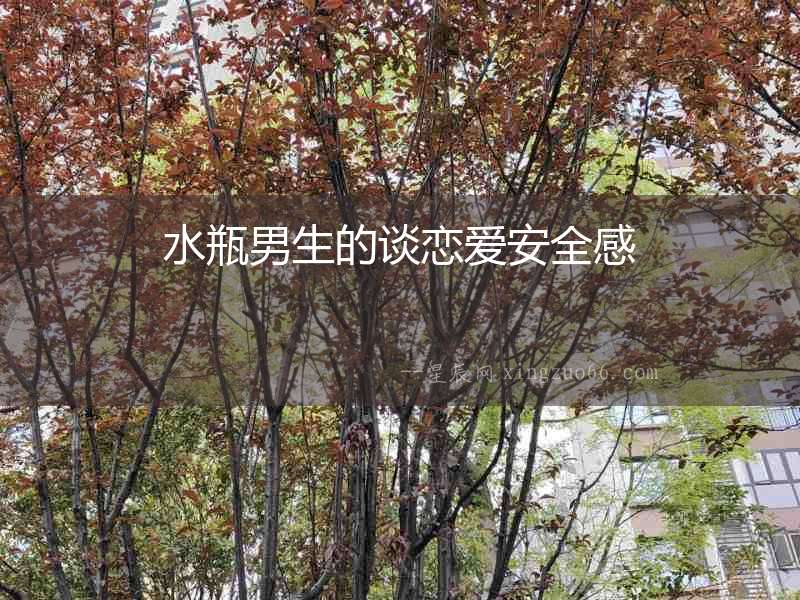 水瓶男生的談戀愛安全感