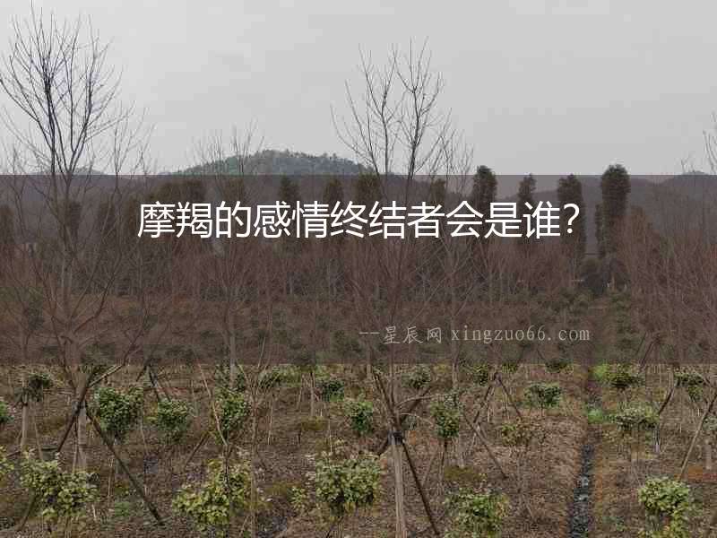 摩羯的感情終結者會是誰？