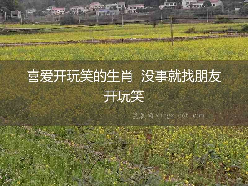 喜愛開玩笑的生肖  沒事就找朋友開玩笑