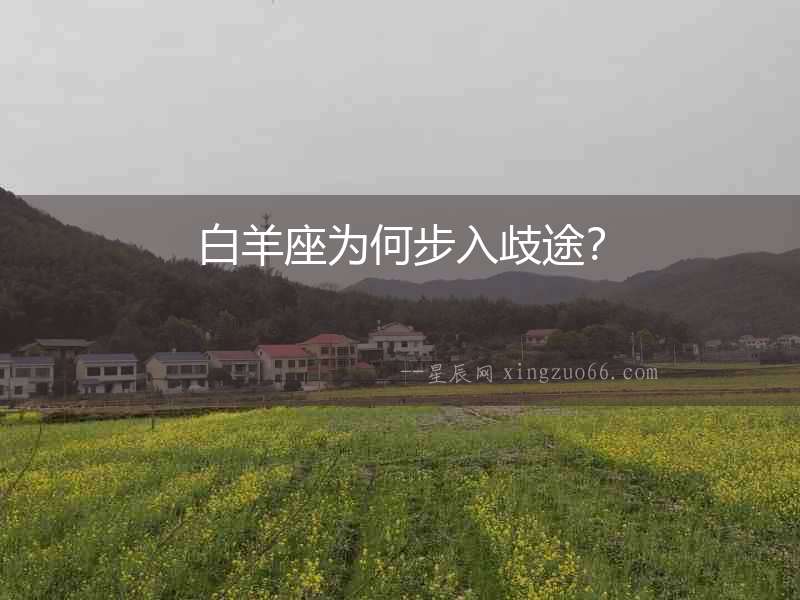 白羊座為何步入歧途？