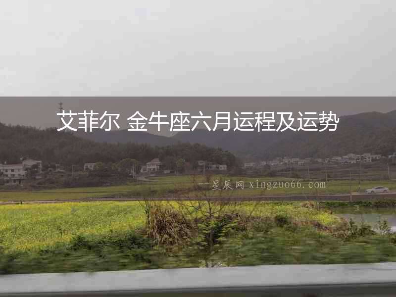 艾菲爾 金牛座六月運程及運勢