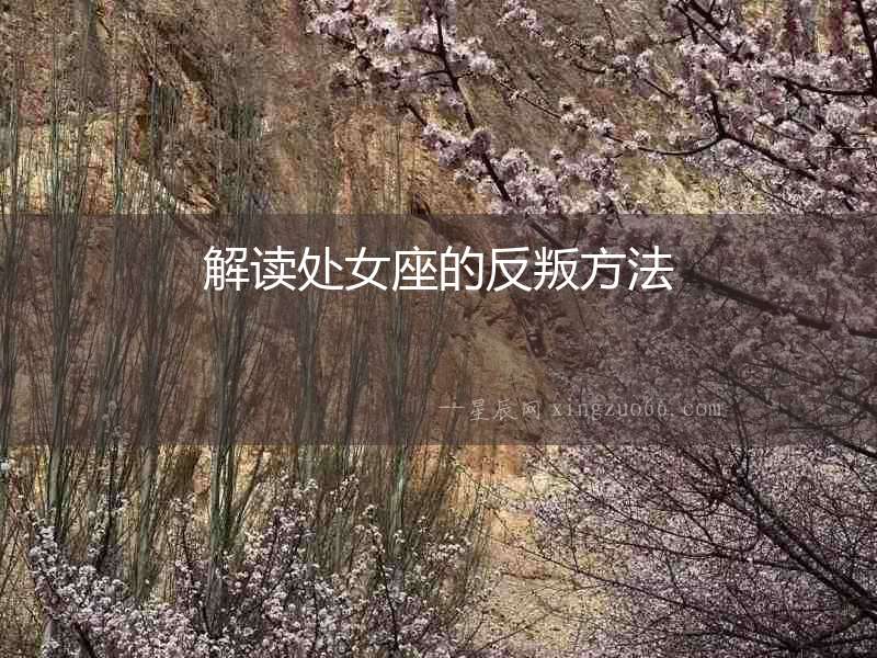 解讀處女座的反叛方法