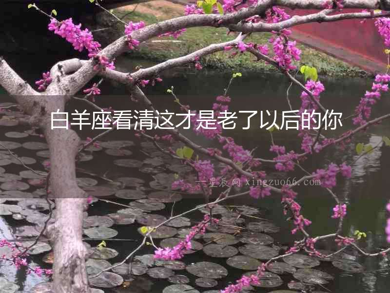 白羊座看清這才是老了以后的你