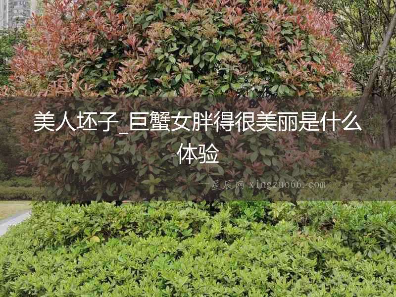 美人坯子_巨蟹女胖得很美麗是什么體驗