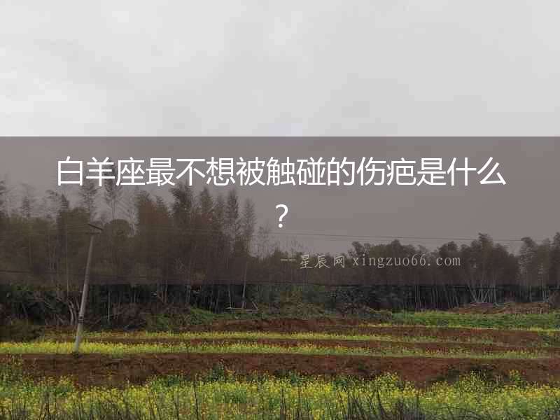 白羊座最不想被觸碰的傷疤是什么？