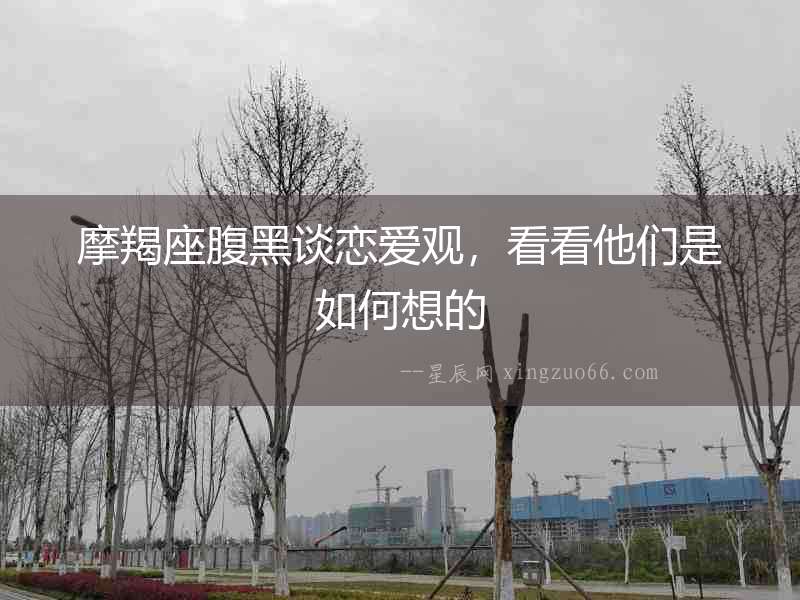 摩羯座腹黑談戀愛觀，看看他們是如何想的