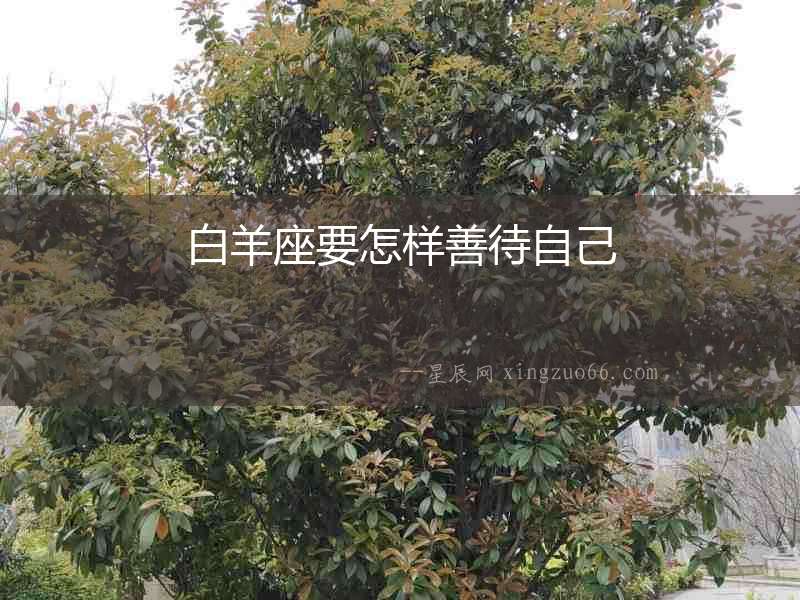 白羊座要怎樣善待自己