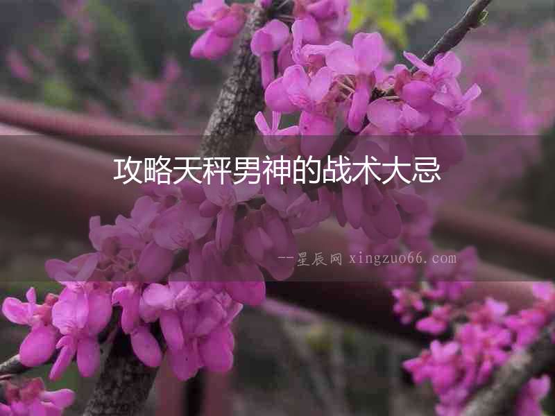 攻略天秤男神的戰術大忌
