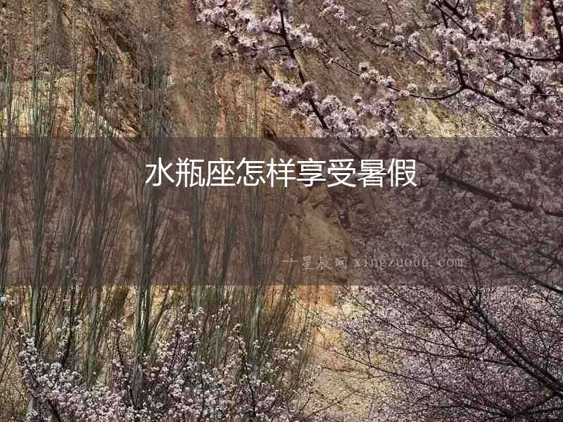 水瓶座怎樣享受暑假