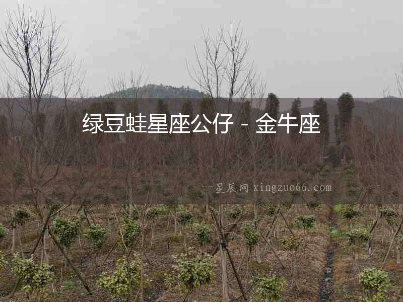 綠豆蛙星座公仔－金牛座
