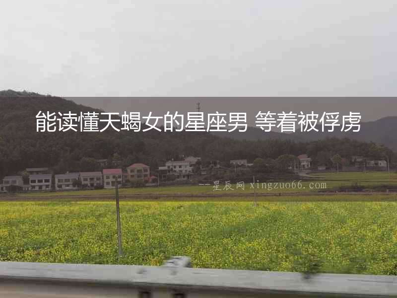 能讀懂天蝎女的星座男 等著被俘虜