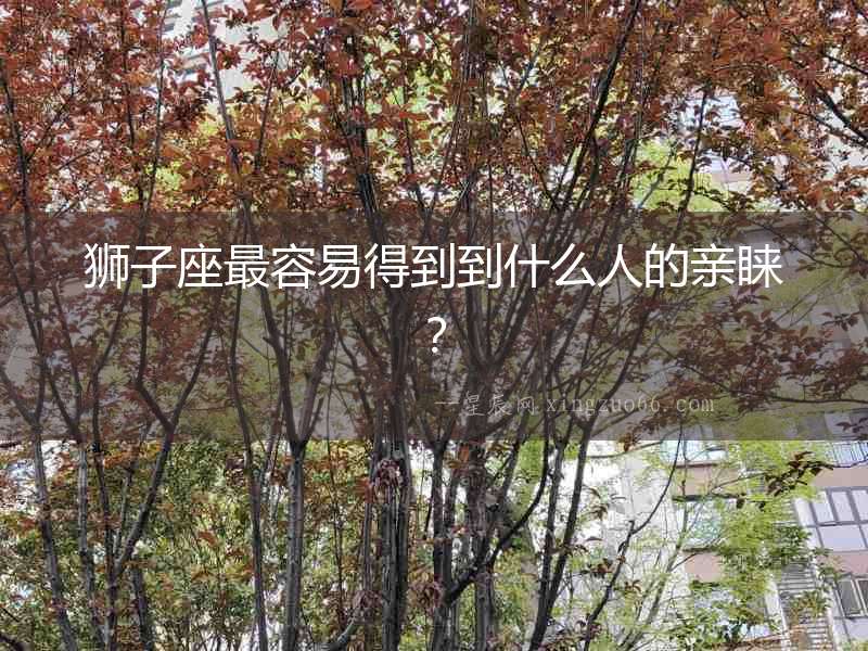 獅子座最容易得到到什么人的親睞？