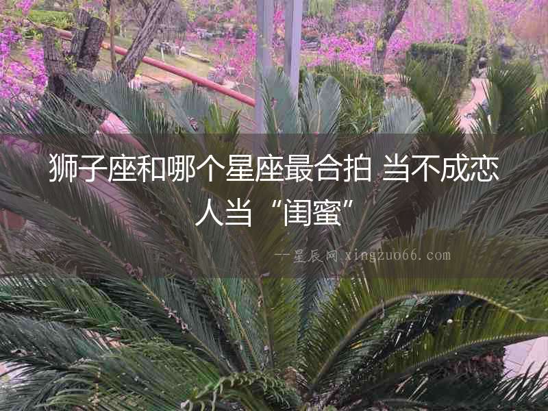 獅子座和哪個星座最合拍 當(dāng)不成戀人當(dāng)“閨蜜”