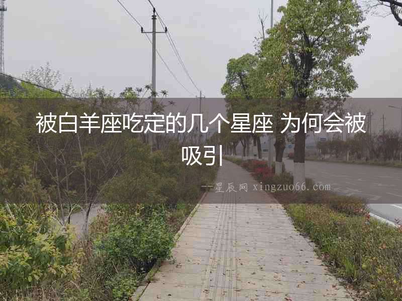 被白羊座吃定的幾個星座 為何會被吸引