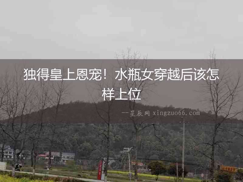 獨(dú)得皇上恩寵！水瓶女穿越后該怎樣上位