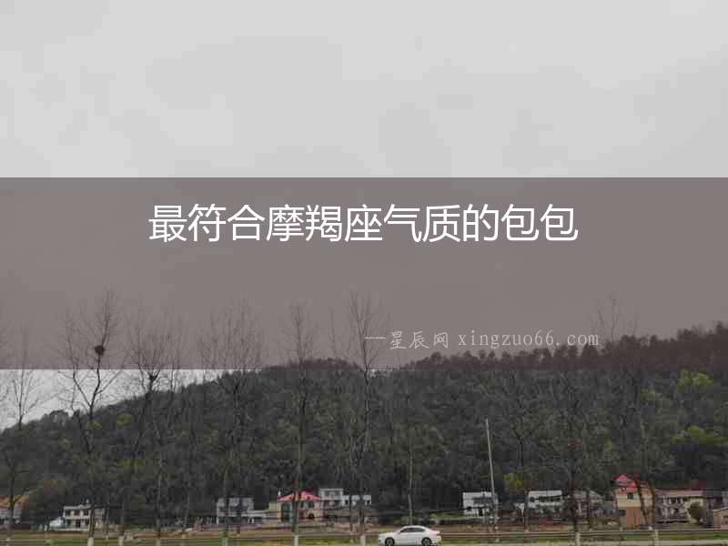最符合摩羯座氣質的包包