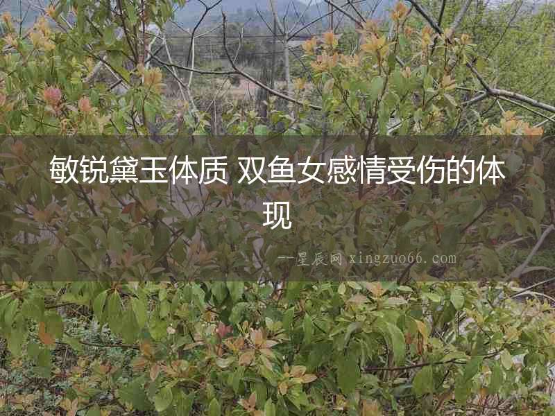 敏銳黛玉體質 雙魚女感情受傷的體現