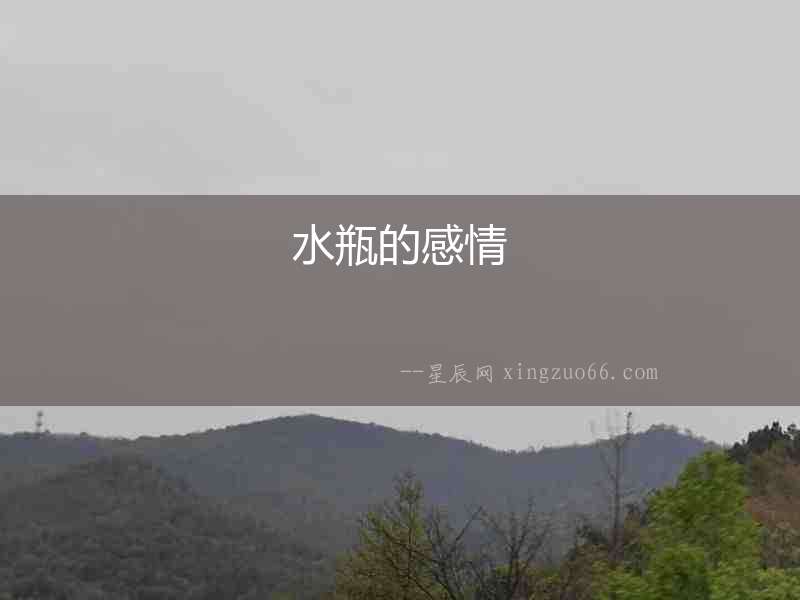 水瓶的感情