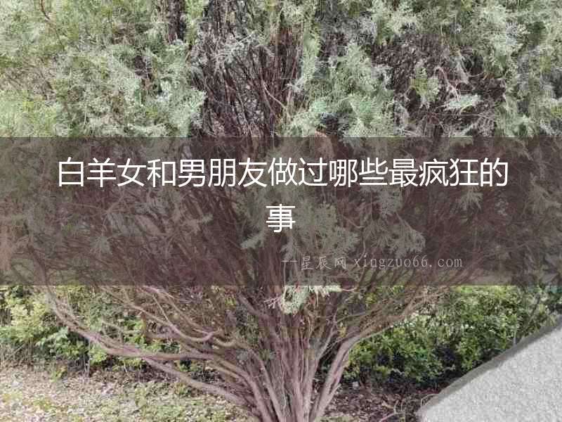 白羊女和男朋友做過哪些最瘋狂的事