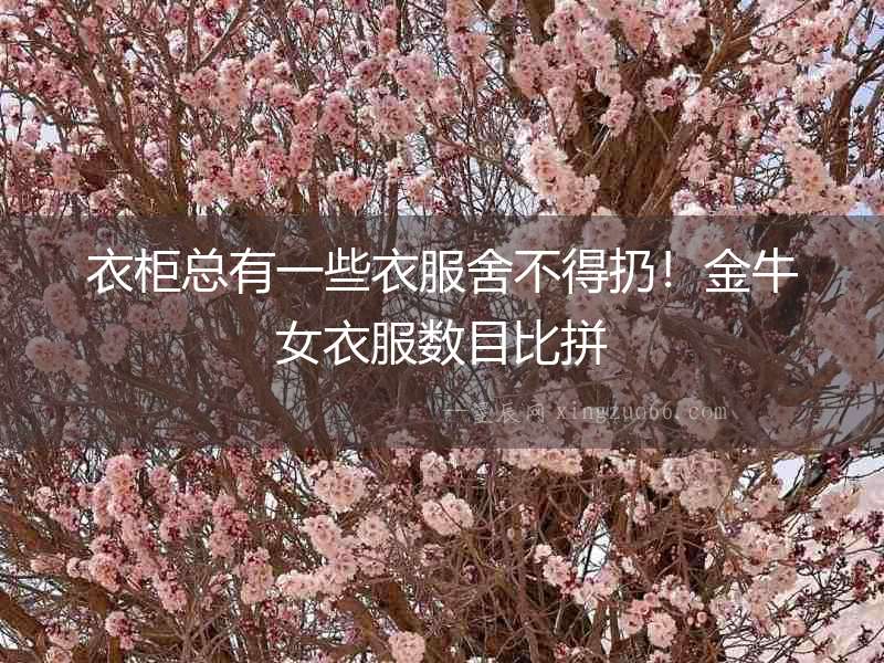 衣柜總有一些衣服舍不得扔！金牛女衣服數(shù)目比拼