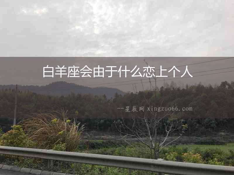 白羊座會由于什么戀上個人
