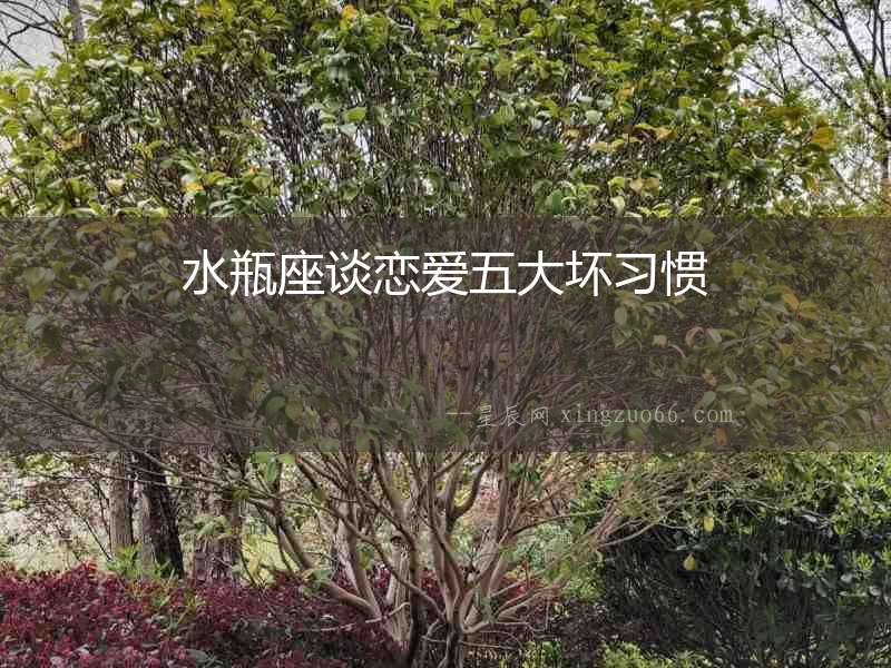 水瓶座談戀愛五大壞習慣