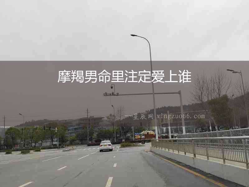 摩羯男命里注定愛上誰