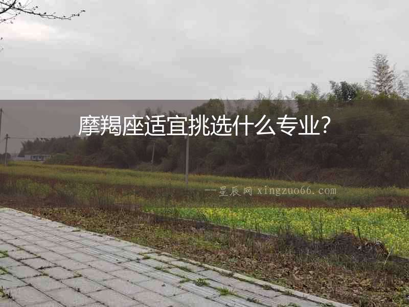 摩羯座適宜挑選什么專業？
