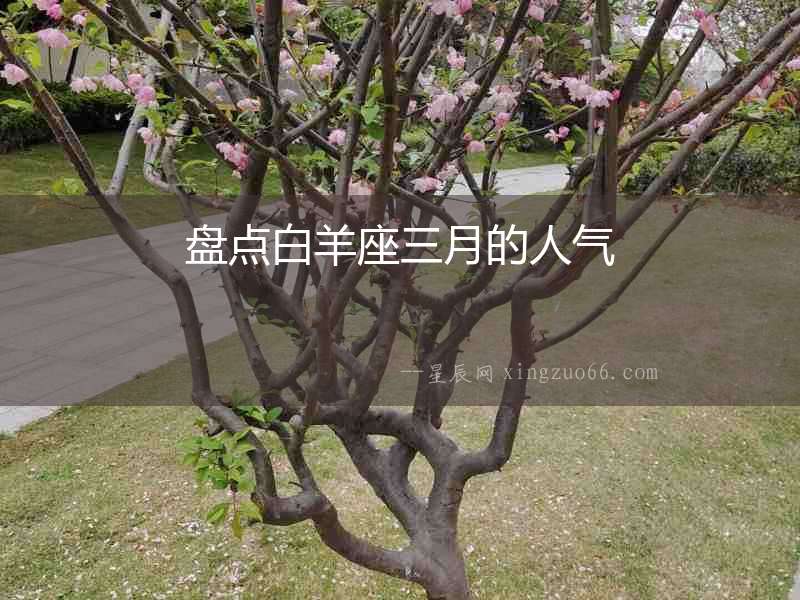 盤點白羊座三月的人氣