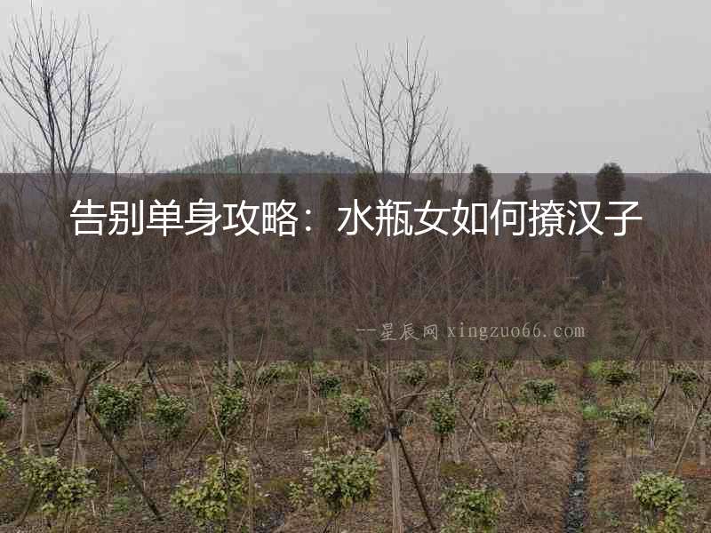 告別單身攻略：水瓶女如何撩漢子