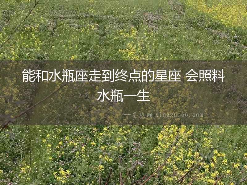 能和水瓶座走到終點的星座 會照料水瓶一生